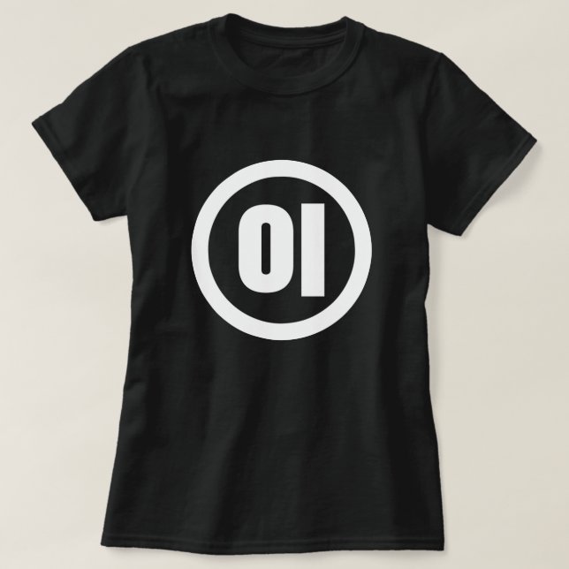 T-shirt Chine coréenne Numéro 2 Deux 이 (Design devant)