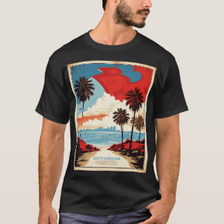 T-shirt Chine du Sud États-Unis d'Amérique Tourisme Vinta