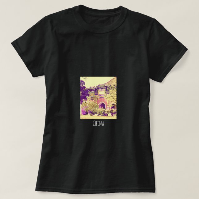 T-shirt Chine Voyage Beijing Park Pékin (Design devant)
