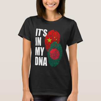 T-shirt Chinese And Bangladeshi Mix DNA Flag Heritage