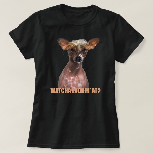 T-shirt Chinese Crested Dog Mom Dad funny sarcastic quote (Design devant)