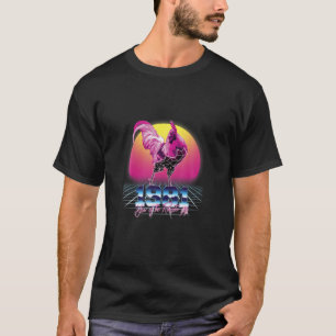 T-shirt Chinese Year Of Rooster 1981 Birthday Zodiac Retro