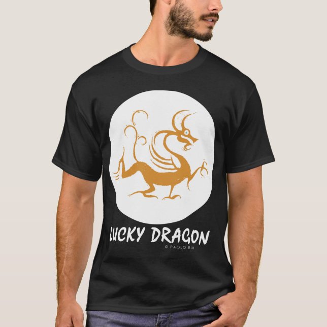 T-shirt Chinese Zodiac 5 Lucky Dragon 1 (Devant)