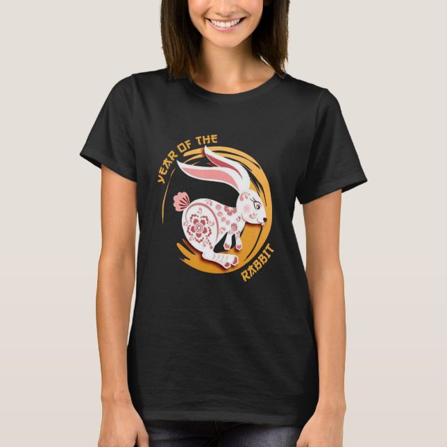 T-shirt Chinese Zodiac Year of the Rabbit Chinese New Year (Devant)