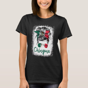 T-shirt Chingona pour la fille Mexique Drapeau pour les fe