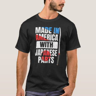 T-shirt Chinois Coréen Asiatique Amérique Avec Pièces Japo
