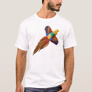 T-shirt chinois de faisan d'or