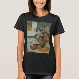 T-shirt Chinois Peonies et Mandoline par Paul Gauguin