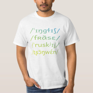 T-shirt Chinois russe anglais-français