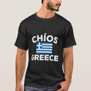 T-shirt Chios Grèce Drapeau grec Ville Hellas Tourisme
