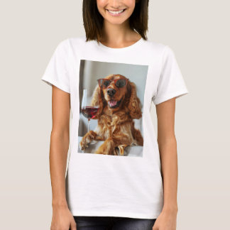 T-shirt Chiot au vin,