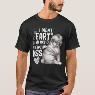 T-shirt Chiot de chien Pug mignon