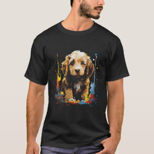 T-shirt Chiot de Doodle Doré