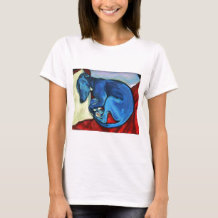T-shirt "Chiot du whippet des bleus layette