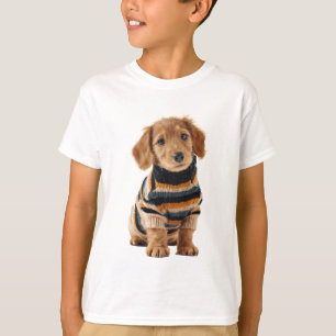 T-shirt Chiot Golden Puppy Sweater Rayé Enfants
