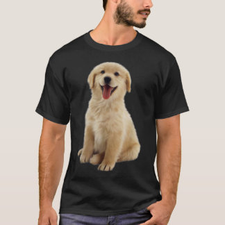 T-shirt Chiot Golden Retriever