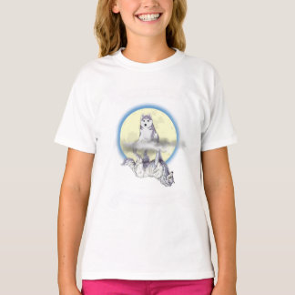T-shirt Chiot/Loup "Comment tu me vois" Filles Débardeur
