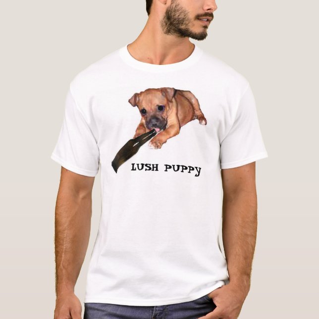 T-shirt chiot luxuriant (Devant)