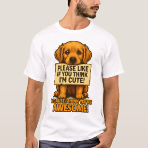 T-shirt Chiot Mignon, Citation Amusante d'Amateur de Chien
