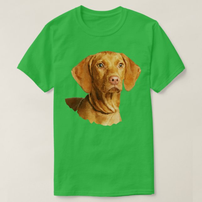 T-shirt Chiot pointeur hongrois Vizsla (Design devant)