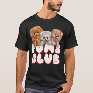 T-shirt Chiot Poméranien mignon, Club de pots, Chien bébé