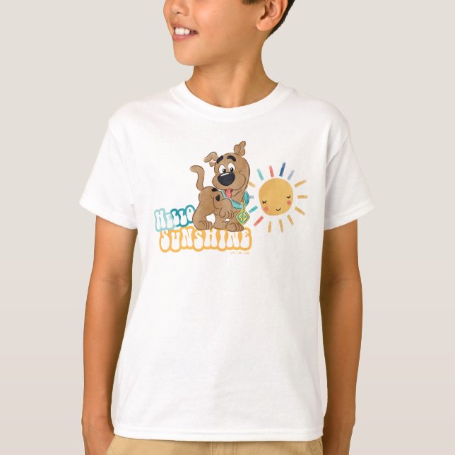 T-shirt Chiot Scooby-Doo "Bonjour soleil" (Devant)