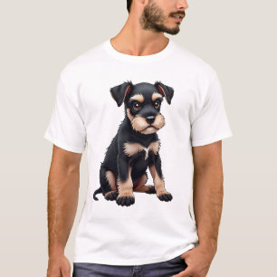 T-shirt Chiots Schnauzer nain (3)
