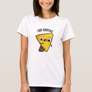 T-shirt Chip Arrive Des Puns De Poop Drôle