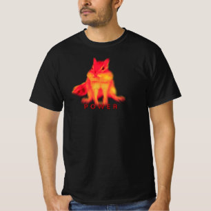 T-shirt Chipmunk Chippy Power ! マ d'リ immobilière ー ワ ! T
