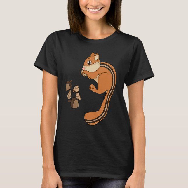 T-shirt Chipmunk Eating Nuts  Nuts  For Kids (Devant)