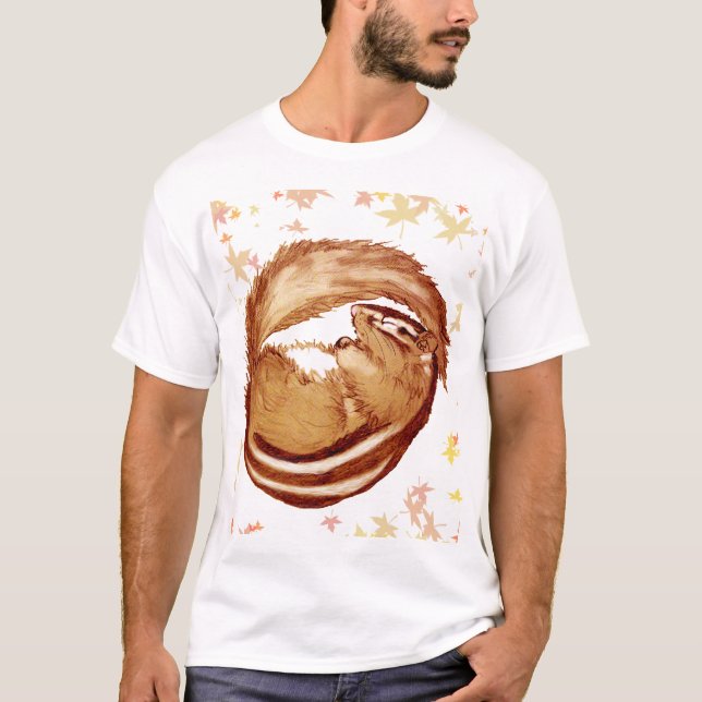 T-shirt Chipmunk　illustration　(1) (Devant)