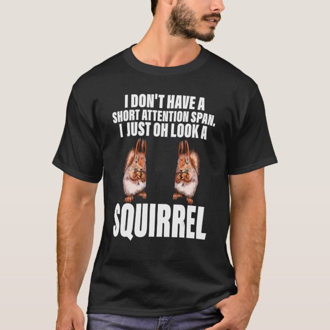 T-shirt Chipmunk Je Regarde Un Écureuil Animaux Animaux (Devant)