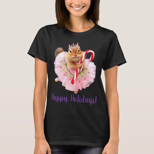 T-shirt Chipmunk Plum Fairy  (Devant)