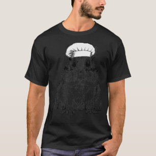 T-shirt Chipmunk Striped Squirrel Chef Drôle Cuisine Cook