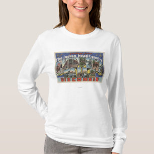 T-shirt Chippewa Falls, le Dakota du Sud - grande lettre