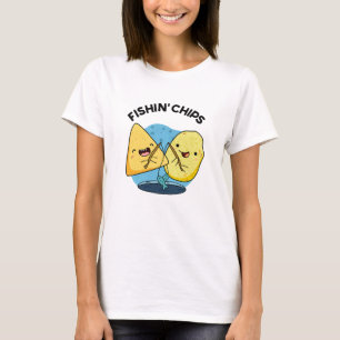 T-shirt Chips de pêche Funny Food Pun