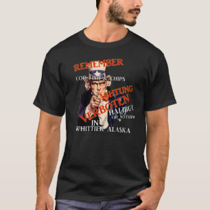 T-shirt Chips et poissons de morue Verboten dans Whittier 