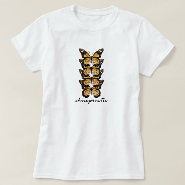 T-shirt Chiropractic Butterflies (Design devant)