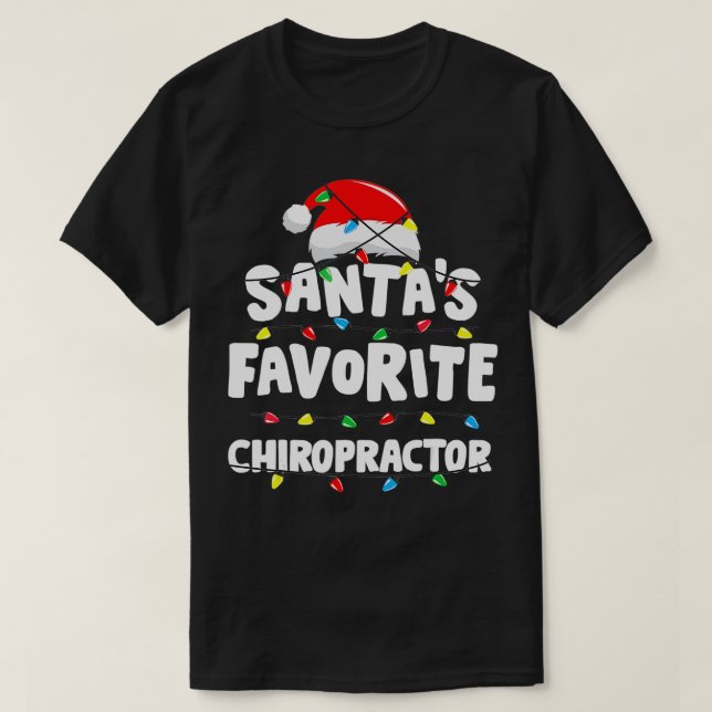 T-shirt Chiropractor Noël Santas Favori Funny Cadeau (Design devant)