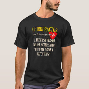 T-shirt Chiropraticien Définition Chiropraticien Chirurgie