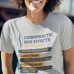 T-shirt Chiropratique Effets secondaires Funny Chiropracto
