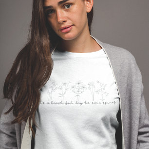 T-shirt Chiropratique fleur sauvage Col, Chiropratique,