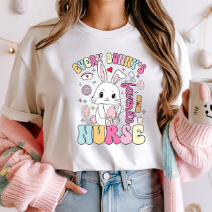 T-shirt Chirte Bunny de Pâques mignonne ; Médicale de prin