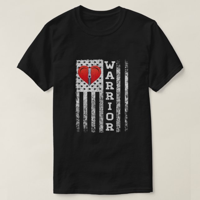 T-shirt Chirurgie Cardiaque Offre Guerrière Pour Patients  (Design devant)