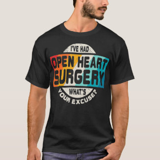 T-shirt Chirurgie cardiaque ouverte Chirt Survivant après 