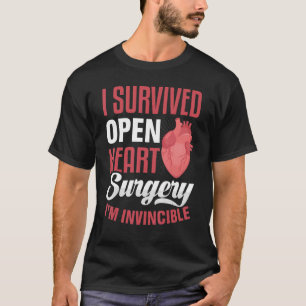 T-shirt Chirurgie cardiaque ouverte Survivant Guerrier Byp