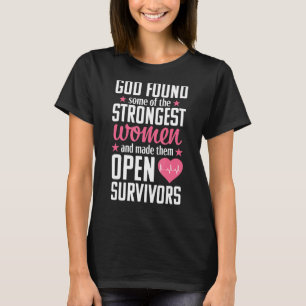 T-shirt Chirurgie cardiaque ouverte Survivante Bypass Reco