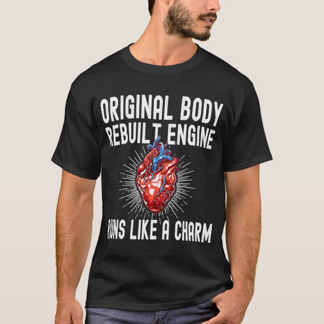 T-shirt Chirurgie cardiaque ouverte Survivor transplantati (Devant)