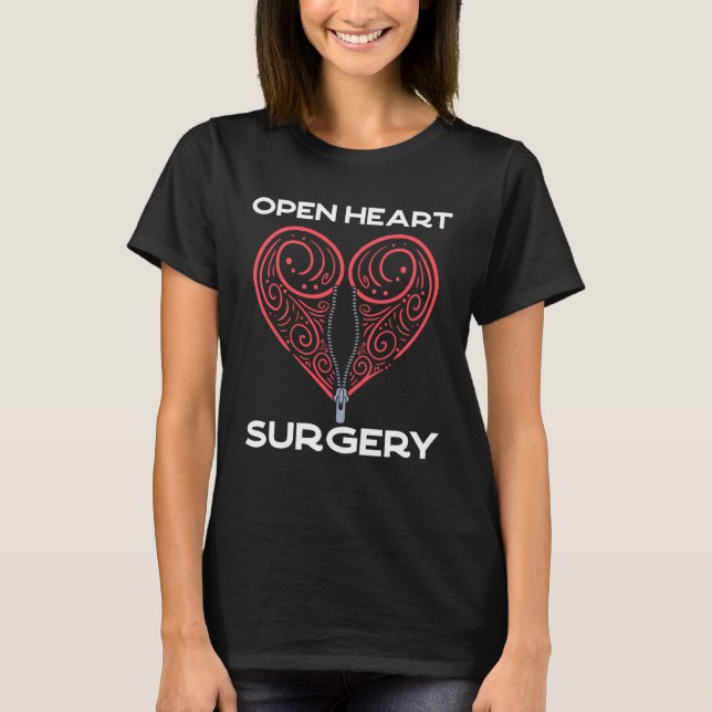 T-shirt Chirurgie cardiaque ouverte Transplant Survivant O (Devant)