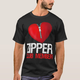 T-shirt Chirurgie cardiaque Patient Zipper Club Membre Fun